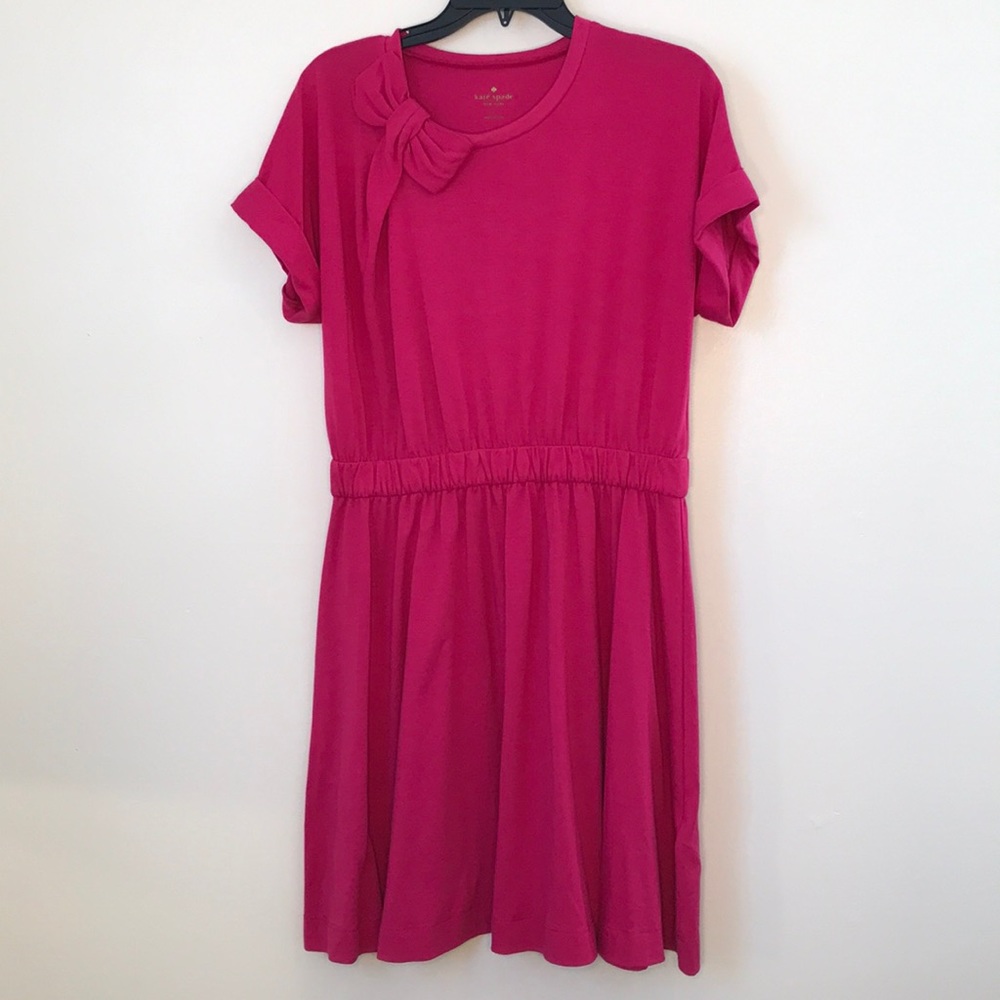 Kate Spade Jersey pink bow dress